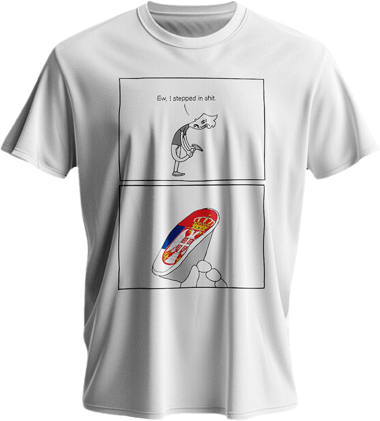 Maice "Step on shit" - Dizajn me Shqiponjën Shqiptare